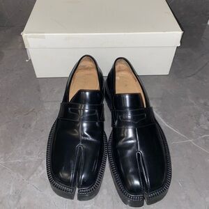 Maison Martin Margiela Black Leather County Loafers